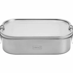 Matboks med snap-lokk 1200 ml, rustfritt stål