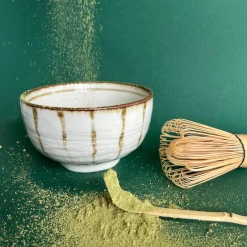 Matcha tekopp, grønn/hvit