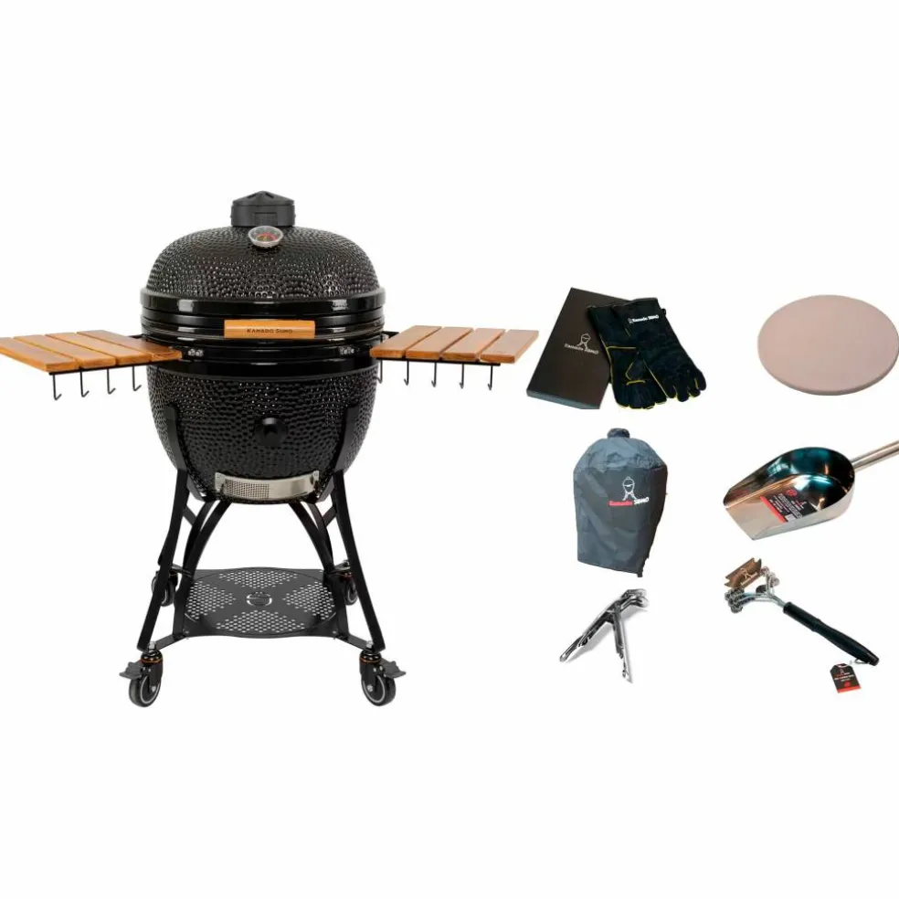 Maxi Gen 2 kamadogrill med tilbehørspakke, grønn