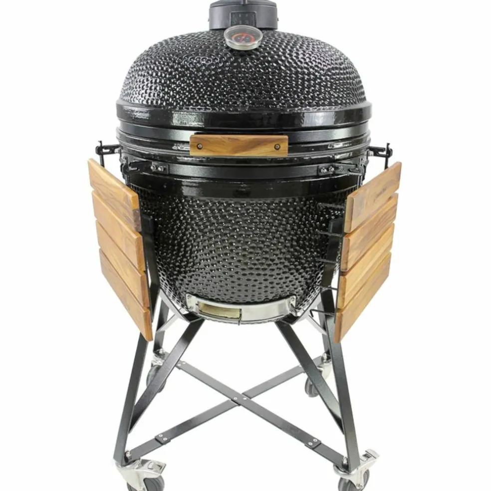 Maxi kullgrill, grønn + grillmesterens rotisserie og pizzaovn