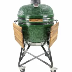 Maxi kullgrill, grønn + grillmesterens rotisserie og pizzaovn