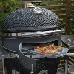 Maxi kullgrill, grønn + grillmesterens rotisserie og pizzaovn