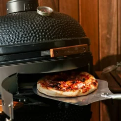 Maxi kullgrill, grønn + grillmesterens rotisserie og pizzaovn