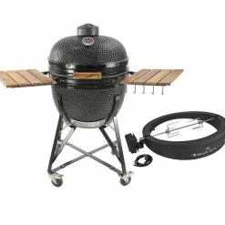 Maxi kullgrill, grønn + grillmesterens rotisserie og pizzaovn