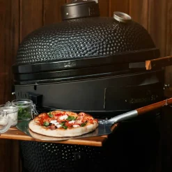 Maxi kullgrill, grønn + grillmesterens rotisserie og pizzaovn