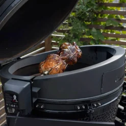 Maxi kullgrill, grønn + grillmesterens rotisserie og pizzaovn