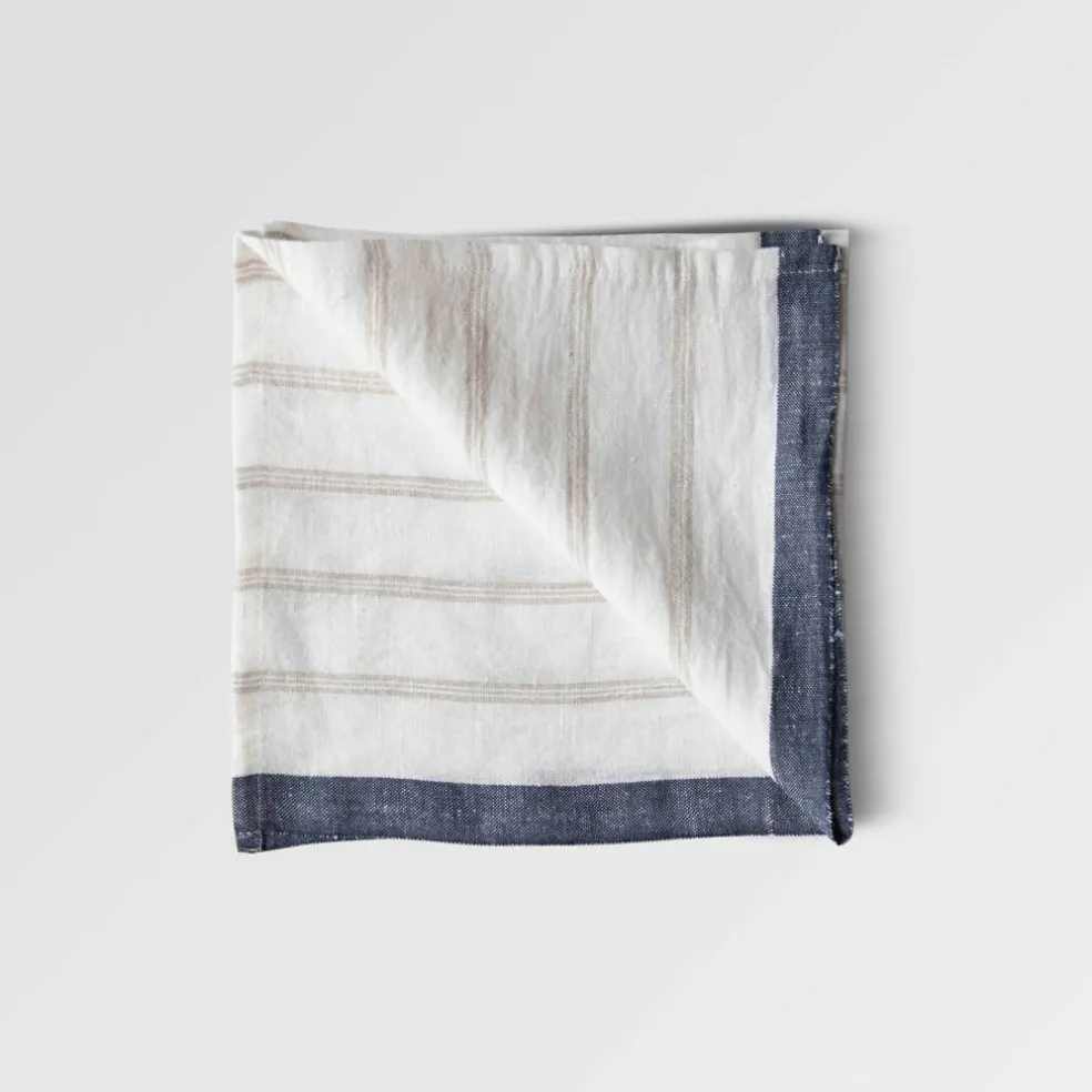 Maya serviett 50x50 cm, natural stripe