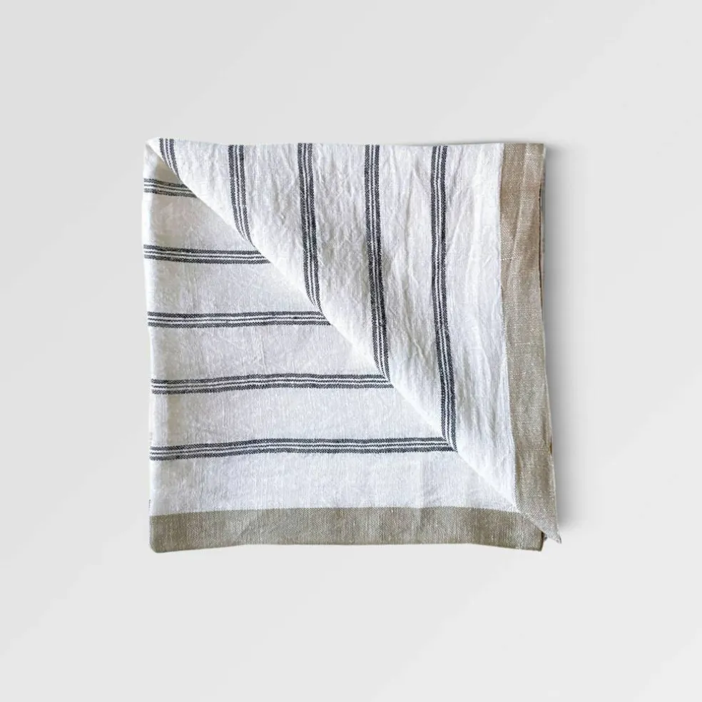 Maya serviett 50x50 cm, natural stripe