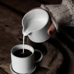 Melkemugge 7 cm, hvit