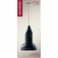 Melkeskummer med holder, svart