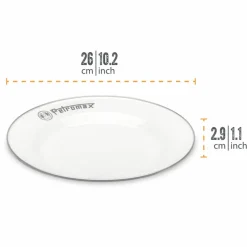 Middagstallerken 26 cm hvit, 2-pakning