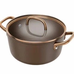 Milano gryte med glasslokk 24 cm, svart
