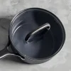 Milano kasserolle med glasslokk 18 cm, svart