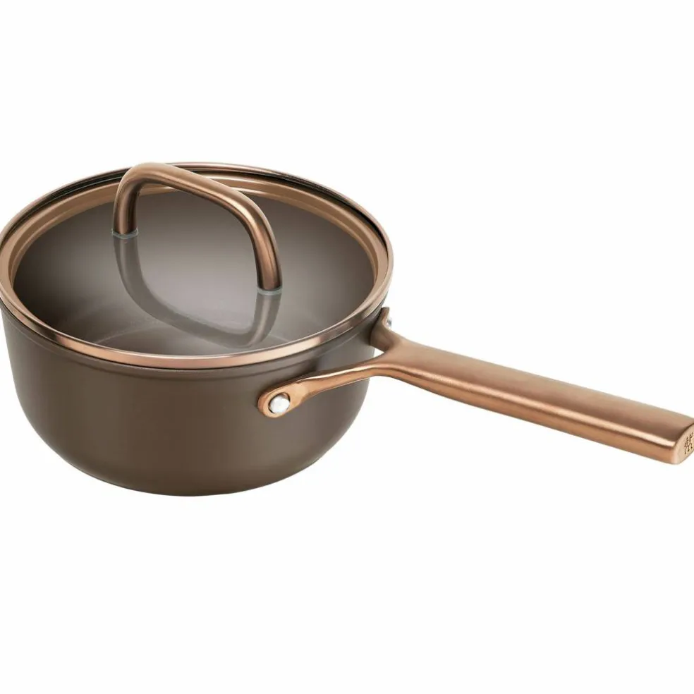 Milano kasserolle med glasslokk 18 cm, svart