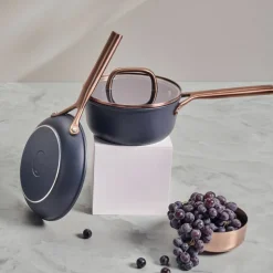 Milano kasserolle med glasslokk 18 cm, blå