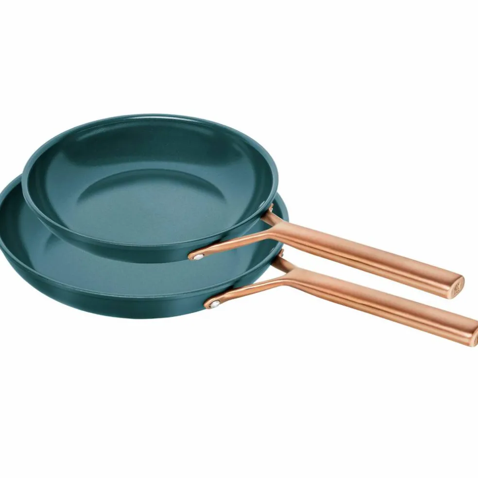 Milano stekepannesett 24 & 28 cm, svart