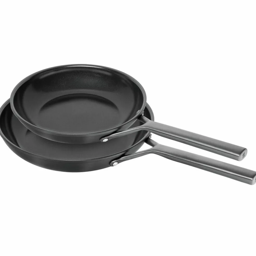 Milano stekepannesett 24 & 28 cm, svart