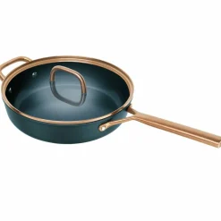 Milano traktørpanne med glasslokk 28 cm, svart