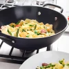 Milano wok 30 cm med glasslokk, svart