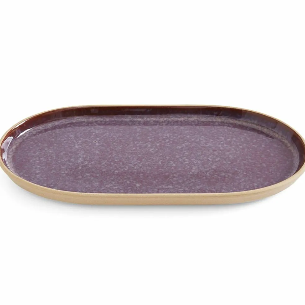 Minerals serveringsfat large 35x19 cm, amethyst