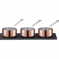 Minikasserolle-sett 3 deler 6 cm
