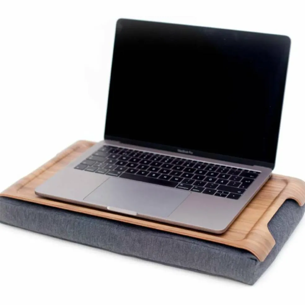 Mini Laptray brett Valnød/Grå