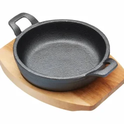 Mini Serverings Støpejernspanne, Svart