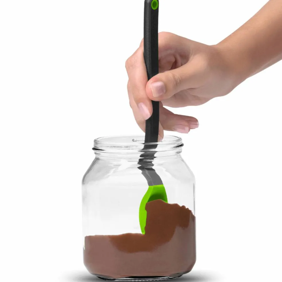 Mini Supoon skjeformet slikkepott, svart