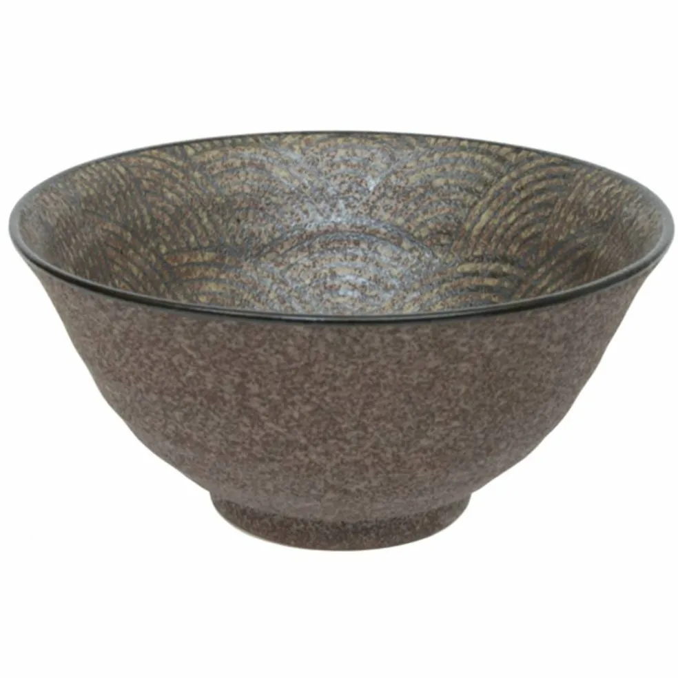 Minoyaki ramenskål, bronze matt