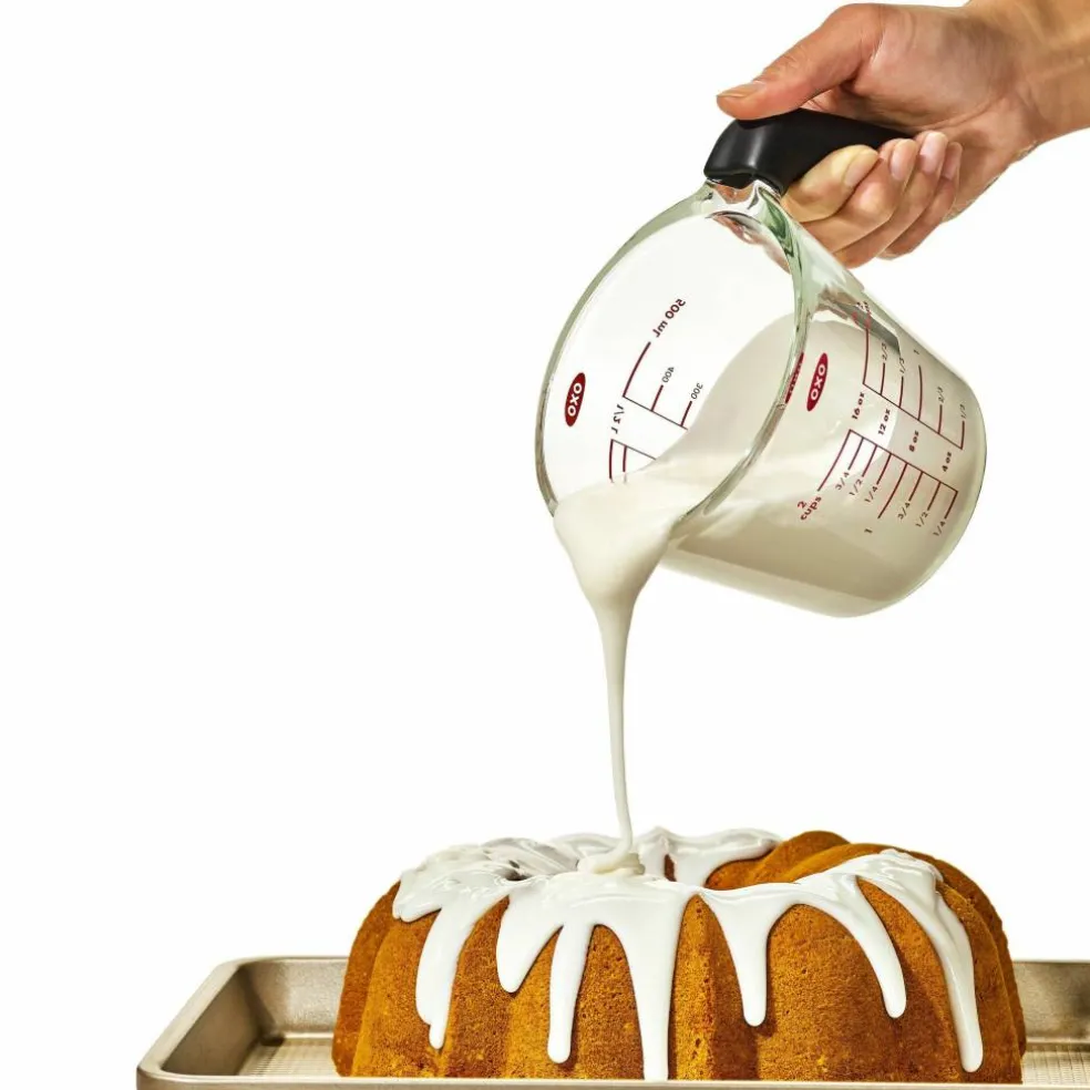 Målebeger med lokk 0,5 liter, glass