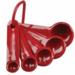 Måleskjeer 5 stk, empire red
