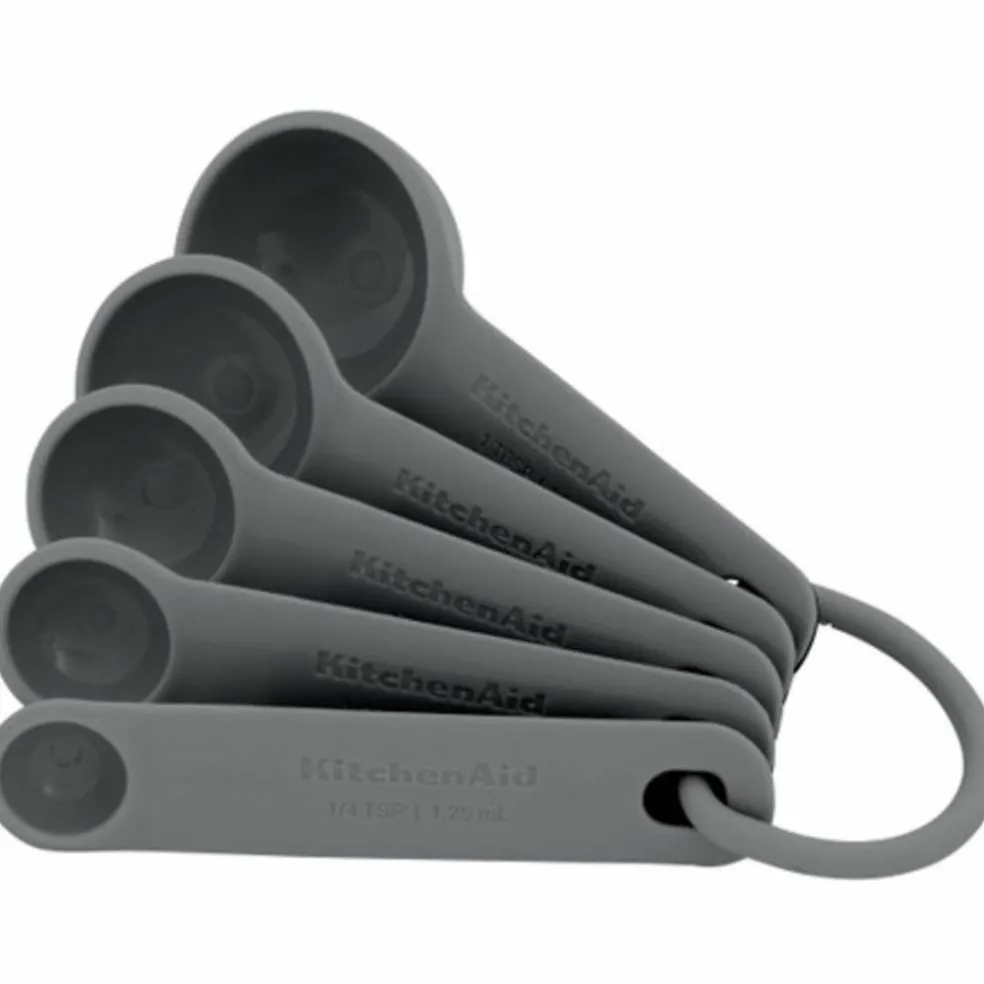 Måleskjeesett, 5 deler, charcoal grey