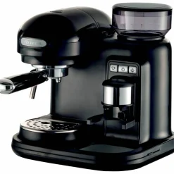Moderna Espressomaskin med kaffekvern, sort