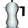 Mokabrygger Aluminium/Rød Medium 15 cl