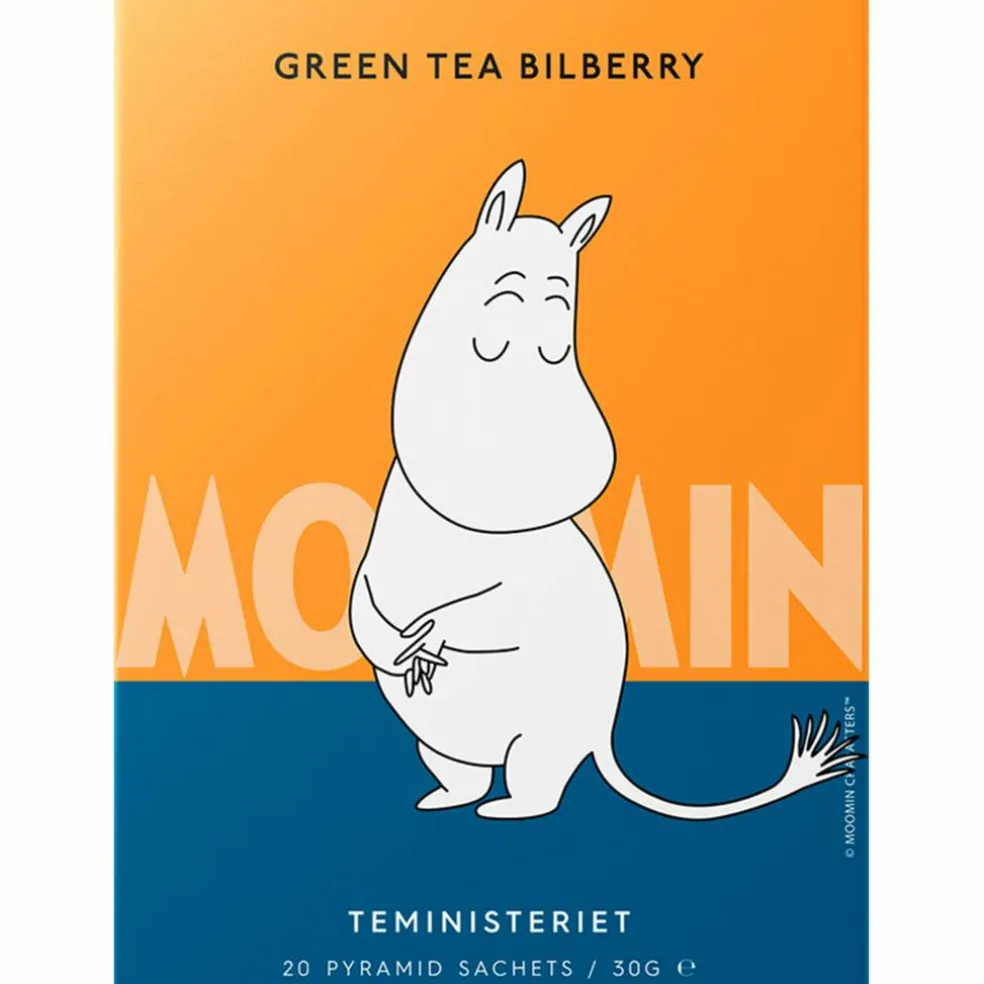 Moomin grønn te, blåbær