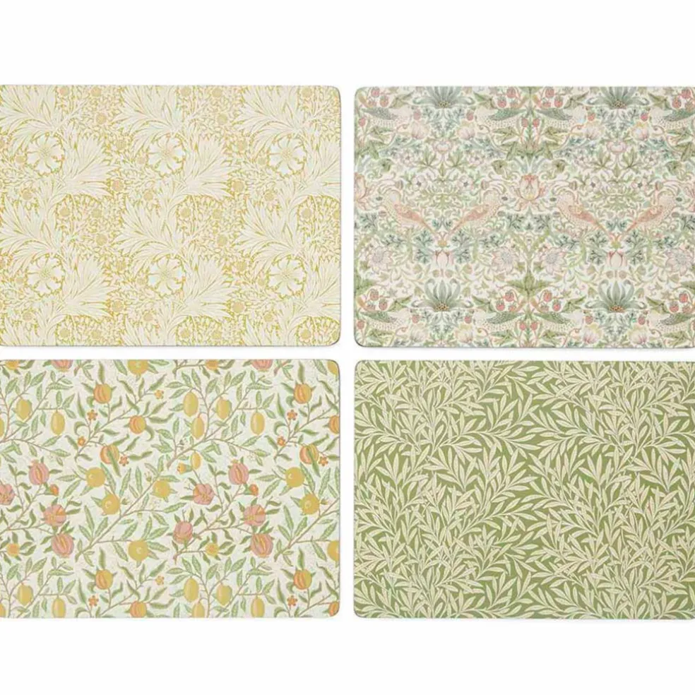 Morris & Co Apple bordbrikker 40x30 cm 4-pakning, rød