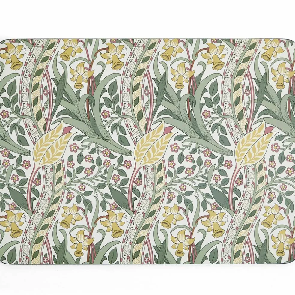 Morris & Co Daffodil bordbrikker 40x30 cm 4-pakning