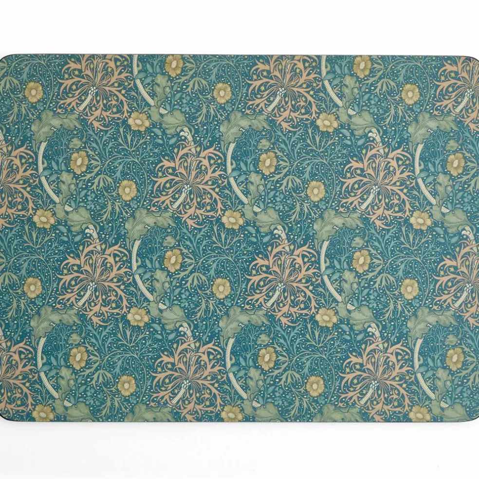 Morris & Co Seaweed bordbrikker 40x30 cm 4-pakning, grønn