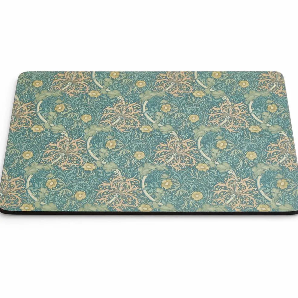 Morris & Co Seaweed bordbrikker 40x30 cm 4-pakning, grønn