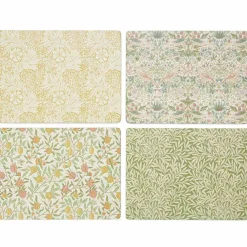 Morris & Co Seaweed bordbrikker 40x30 cm 4-pakning, grønn