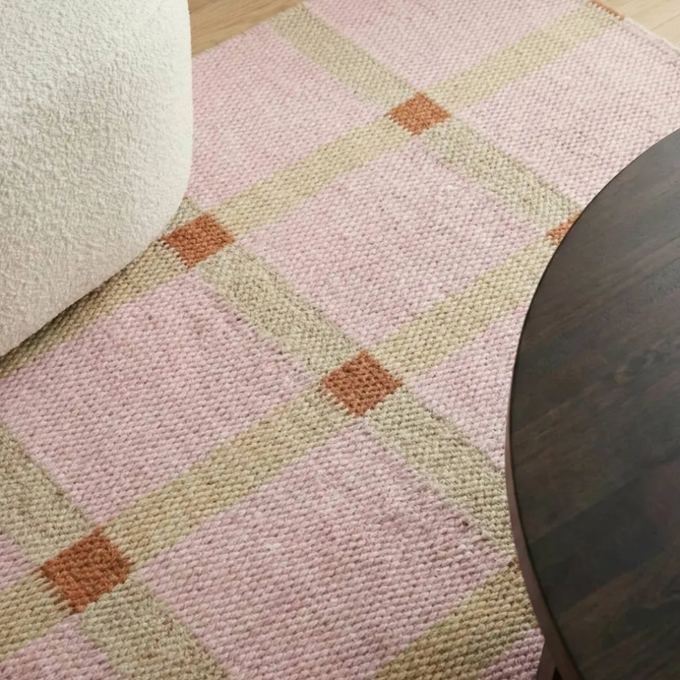 Mosaic ullteppe 75 x 250 cm, rosa