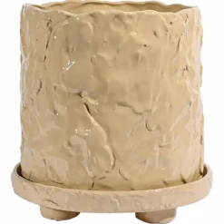 Muddy L krukke 23 x 23,5 cm, beige