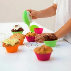 Muffinsformer silikon 12 stk, Ceris Lime