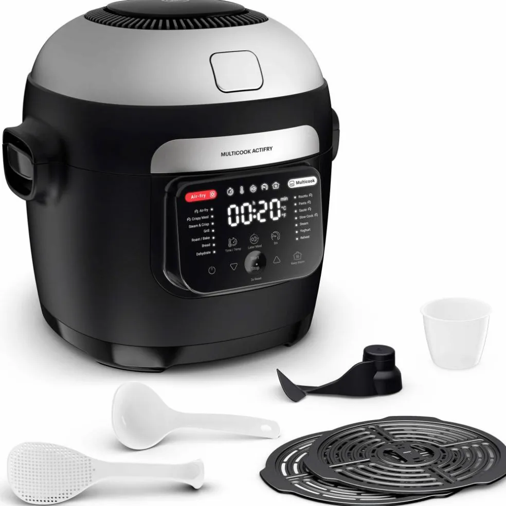 Multicook Actifry multicooker 6 liter, svart