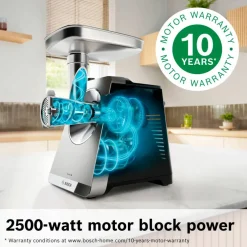 Multipower Series 8 MFWS860M kjøttkvern med ekstra tilbehør, rustfritt stål