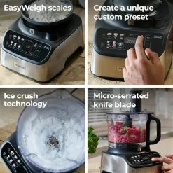 MultiPro OneTouch FDM73.480.ss foodprosessor, svart/stål