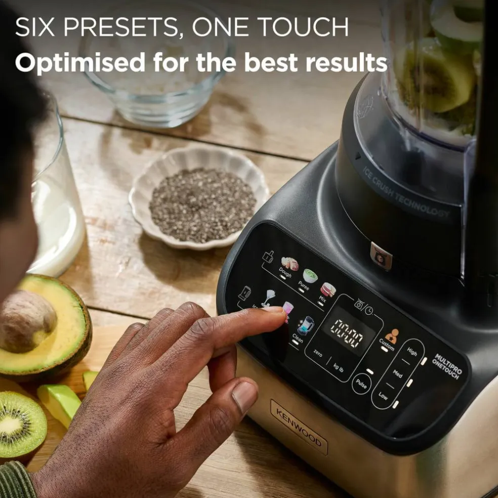 MultiPro OneTouch FDM73.480.ss foodprosessor, svart/stål