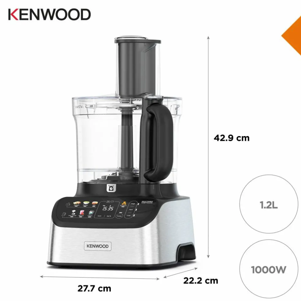 MultiPro OneTouch FDM73.480.ss foodprosessor, svart/stål