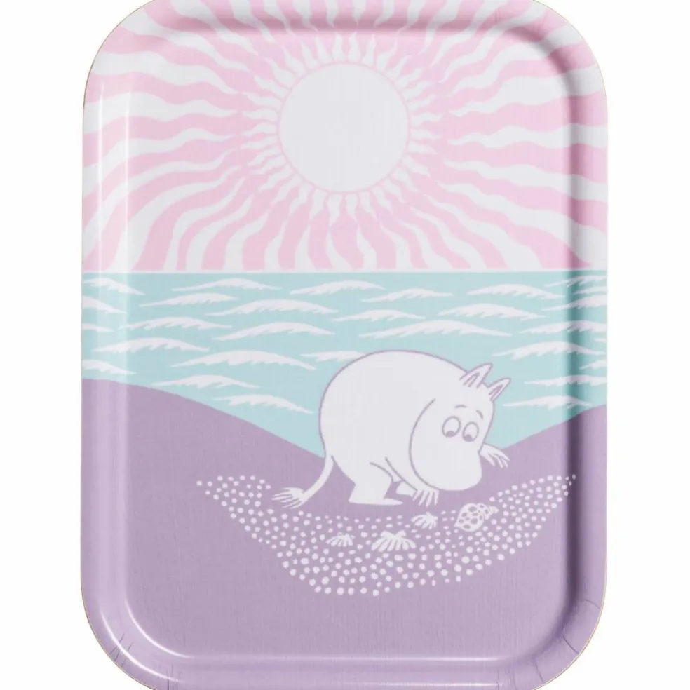 Mumin En dag på stranden brett 27x20 cm