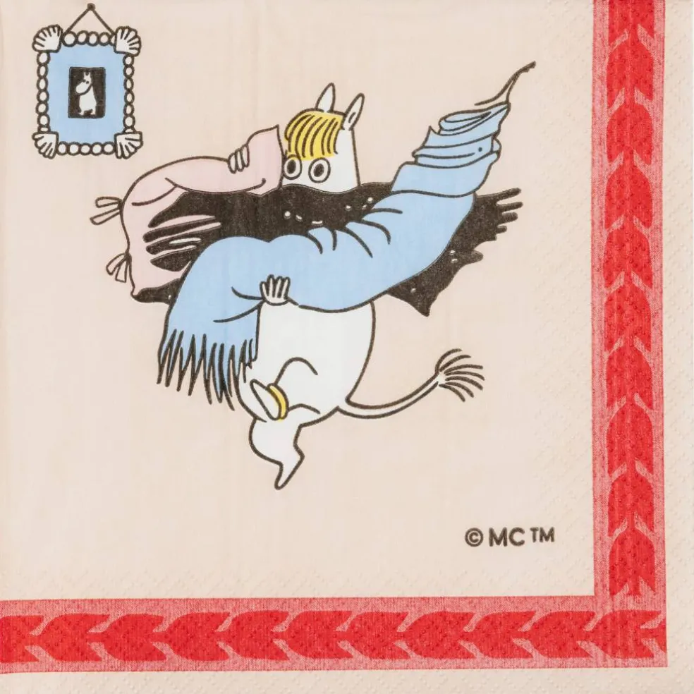 Mumin En dag på stranden papirserviett 33 cm
